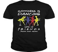 Ballet Happiness Is Dancing with My Friend Again And Again, Felpa con Cappuccio Unisex, Felpa da Uomo, Nera, 3XL