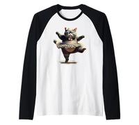 Ballet Kitty Cat con Una Grande Pancia. Maglia con Maniche Raglan