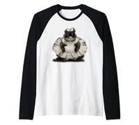Ballet Kitty Cat con Una Grande Pancia. Maglia con Maniche Raglan