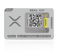 Ballet REAL XRP - Carta Cold Storage non elettronica | Senza seed phrase, senza batteria, senza NFC | Crittografia BIP38 | Acciaio inox