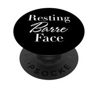 Ballet - Resting Barre Face - Ballerina Workout Adult Joke PopSockets PopGrip Adesivo