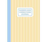 Ballet Summer Intensive Journal for Dancers | Daily Corrections Tracker, Goal Setting, and Self-Care Log: Yellow Stripes Edition