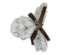 Balletcore Fermaglio per capelli Grande Clip per capelli Elegante Perline Hairband Catch Princess Barrettes Hair Styling Strumento Fasce per le donne