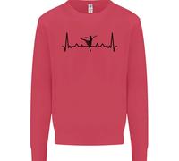 Balletto Ballerina Ecg Danza Ballerina Pulse Bambini Felpa Maglione