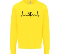 Balletto Ballerina Ecg Danza Ballerina Pulse Bambini Felpa Maglione