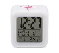 Balletto Danza Ragazza Orologio Sveglia Digitale 7 Colori Cambiare Luce Notturna Luminoso Per Camera Da Letto Ufficio Scriv
