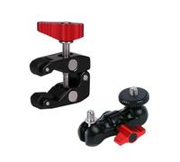 Ballhead Adapter Super Clamp Camera Mount Per DSLR LED Luci E Cellulari