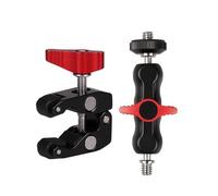 Ballhead Adapter Super Clamp Camera Mount per DSLR LED luci e telefoni
