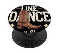 Ballo Country Western Citazione Divertente Design PopSockets PopGrip Adesivo