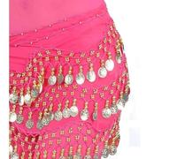 Ballo di Pancia Sciarpe Hip Skirt, Moda danza del ventre catena in vita costume monete gonna cintura avvolgere l'anca abbigliamento da palcoscenico professionale abbigliamento da ballo for ragazze e d