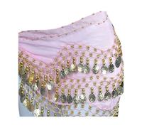 Ballo di Pancia Sciarpe Hip Skirt, Moda danza del ventre catena in vita costume monete gonna cintura avvolgere l'anca abbigliamento da palcoscenico professionale abbigliamento da ballo for ragazze e d