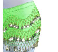 Ballo di Pancia Sciarpe Hip Skirt, Moda danza del ventre catena in vita costume monete gonna cintura avvolgere l'anca abbigliamento da palcoscenico professionale abbigliamento da ballo for ragazze e d