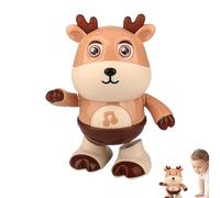 Ballo Illuminato - Giocattolo di Animale Danzante, Giocattolo Musicale di Cervo di Mucca Danza | Giocattolo Musicale Danza con Musica e Luci a LED, Giocattoli Educativi Interattivi per Ragazze e