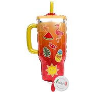 balloa Palloncino XXL estivo per drink a elio, decorazione con palloncini a elio, per cocktail, feste, feste estive, feste in piscina, regalo per feste estive, feste, palloncini da 84 cm