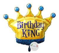 balloa Palloncino XXL per compleanno, corona a elio, decorazione per feste, palloncini a forma di re, motivo per compleanno e festa di compleanno, regalo per compleanno, decorazione per feste