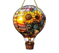 Balloon Decoration, 2D Solar Hot Air Balloon Outdoor, 7,87 x 5,91 pollici, resistente sbiadimento, design resistente alle intemperie, leggero Powered, ornamento da giardino per decorazione
