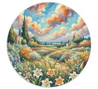 Balloon Flower 1000 Pezzis Rotonda Puzzle Per Bambini Animali Di Tutto Il Mondo Per Educativo Per Adulti Difficile E Impossibile Idea Regalo Per Lei O Lui 1000pcs (67.5x67.5cm)
