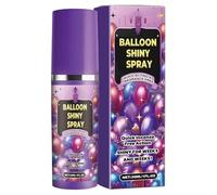 Balloon Spray, Gloss Shine Spray, Latex Balloon Polish, High Shine Finish, Quick Drying Formula, for Parties Events Decorations, 3x3x10.7cm / 1.1x1.1x4.2in, Clear, 1 Piece, 30ml,