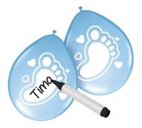 Balloon Writable Baby Baby Boy 6's Newborn Birthday Party Gift Decoration