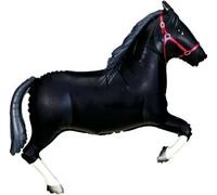 BALLOONSHOP Cavallo Nero Supershape Foil Palloncino