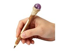 Ballpoint Pens - Wand Shape Writing Pens, Smooth Ink Flow School Supplies with Decorative Transparent Design, Stylish Everyday Writing Tools for Kids Students Teachers Friends Colleagues Drawing