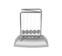 Balls Bring 5 Balls, Z Shape Cradle, Electroplated Metal Material Pendulum Balls with Base,Physics