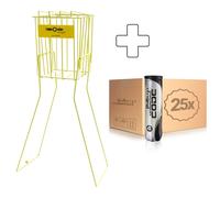 Balls Unlimited 25 tubi da 4 Code Black In aggiunta cesto per palline