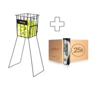 Balls Unlimited 25 tubi da 4 Code Black In aggiunta cesto per palline