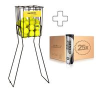 Balls Unlimited Code Black 25 Tubi Da 4 In Aggiunta Cesto Per Palline