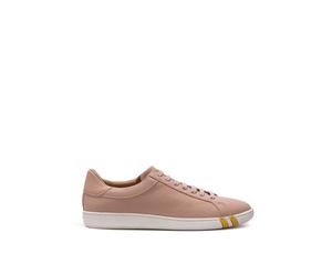Bally - Sneakers in pelle martellata Rosa Bally. Allacciatura frontale con lacci tono su tono- tag in cuoio con logo cucito sulla linguetta- suola esterna in gomma con logo inciso sul retro- due inser