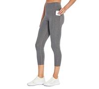 Bally Total Fitness - Legging a Vita Alta, con Tasca a metà Polpaccio, Colore: Grigio Antracite, Taglia M