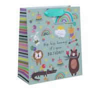 Ballyhoo Borsa regalo di compleanno, misura media, 25,3 x 21,5 x 10,2 mm, multicolore