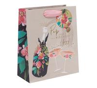 Ballyhoo Busta regalo per compleanno, misura media, 25,3 x 21,5 x 10,2 mm, multicolore