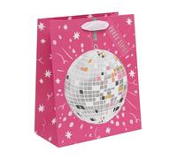 Ballyhoo Grande sacchetto regalo con glitter, per compleanni e altre celebrazioni, 31,5 x 26 x 13,5 cm, multicolore