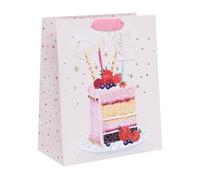 Ballyhoo Grande sacchetto regalo per torta di compleanno, 31,5 x 26 x 13,5 cm, multicolore