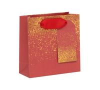 Ballyhoo Happy Birthday Shimmer - Sacchetto regalo piccolo, 14 x 14 x 6 cm, colore: Rosso