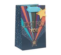 Ballyhoo Just for You - Sacchetto regalo con profumo Star Rays, per compleanni e altre celebrazioni, perfetto per piccoli regali, 12,7 x 20,3 x 10 cm, multicolore