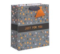 Ballyhoo Sacchetto regalo di compleanno con scritta "Happy Birthday" "Just for You", 25,3 x 21,5 x 10,2 mm, multicolore