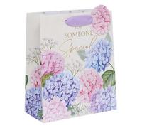 Ballyhoo Sacchetto regalo di compleanno medio con ortensie speciali, 25,3 x 21,5 x 10,2 mm, multicolore