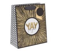 Ballyhoo Sacchetto regalo di compleanno medio Yay for You, 25,3 x 21,5 x 10,2 mm, multicolore