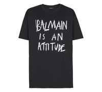 Balmain - Attitude T-Shirt - - Tops - Uomo - Nero - L