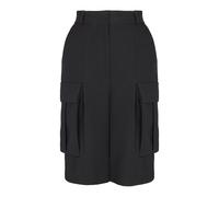 Balmain - Bermuda in lana grain de poudre - - Shorts - Donna - Nero - M