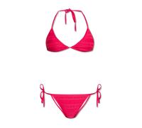 Balmain - Bikini con stampa del logo - - Swimwear - Donna - Rosa - M