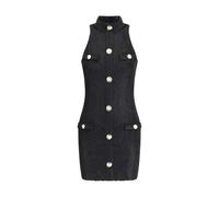 Balmain Black Viscose Cocktail Dress - 34 | XXS