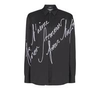 Balmain - Camicia fluida con ricamo “lettera d’amore” - - Shirts - Uomo - Nero - M