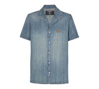 Balmain - Camicia Pigiama in Denim - - Shirts - Uomo - Blu - S