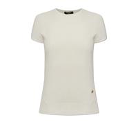 Balmain - Cream Logo Appliqué Top - - Knitwear - Donna - Beige - 2XS