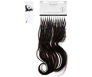 Balmain - Extension per capelli umani con micro anelli, 50 pezzi, lunghezza 40 cm, 3 marrone scuro, 240 g