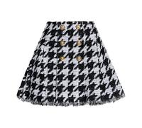 Balmain - Gonna a quadri pied de poule - -Skirts -Donna -Nero -M