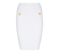 Balmain - Monogram knit skirt - - Skirts - Donna - Bianco - M